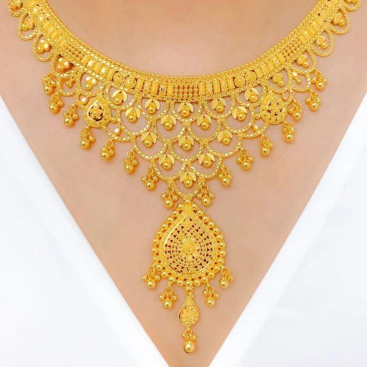 Royal Gold-Plated Traditional Necklace Set