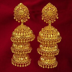 Glamorous Gold Plated Earrings