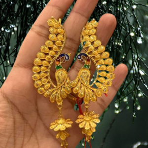 Fashionable Gold Plated Long Earrings