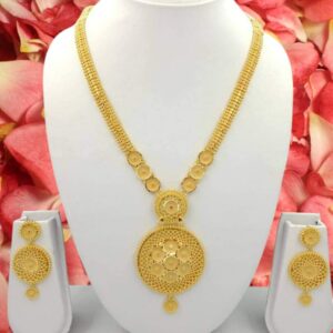 Festival 24K Gold-Plated Long Sita Haar & Earring Set