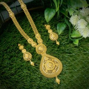 Occasional 24K Gold-Plated Long Sita Haar & Earring Set
