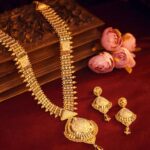 Exclusive 24K Gold-Plated Long Sita Haar & Earring Set